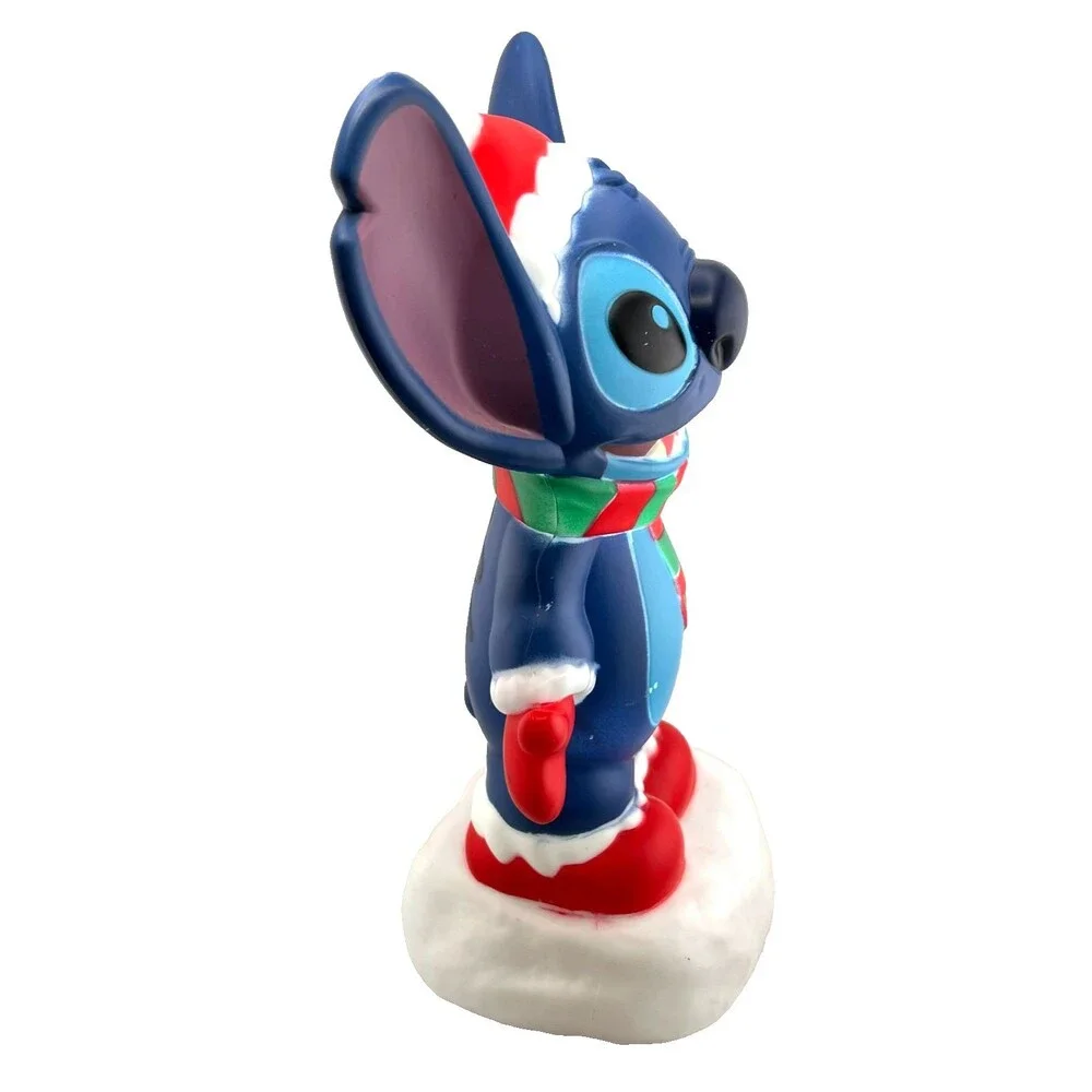 DISNEY Stitch Santa Christmas Light Up Blow Mold 12” Gemmy Holiday In/Out WORKS